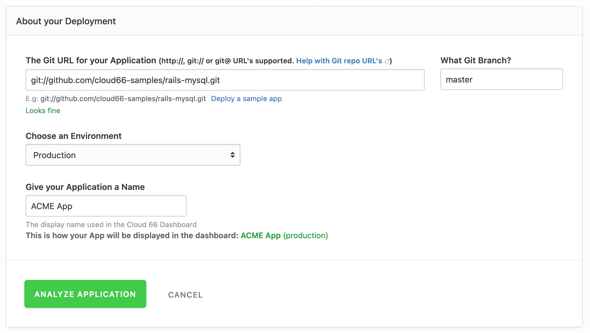 Connect git Repository